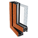 Lackierte Profile - Holzimitation